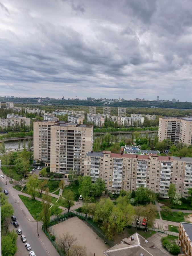 Студія З Неймовірним Краєвидом Біля М Лівобережна Ліфт Інтернет Працює 키예프 외부 사진
